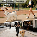 APAKBAK premium pet walking leash emphasizing the dual zone comfort grips.