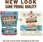 Primal rabbit formula cat food bag back view