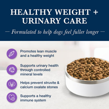 Premium imported USA chicken flavor urinary and weight control formula for dogs