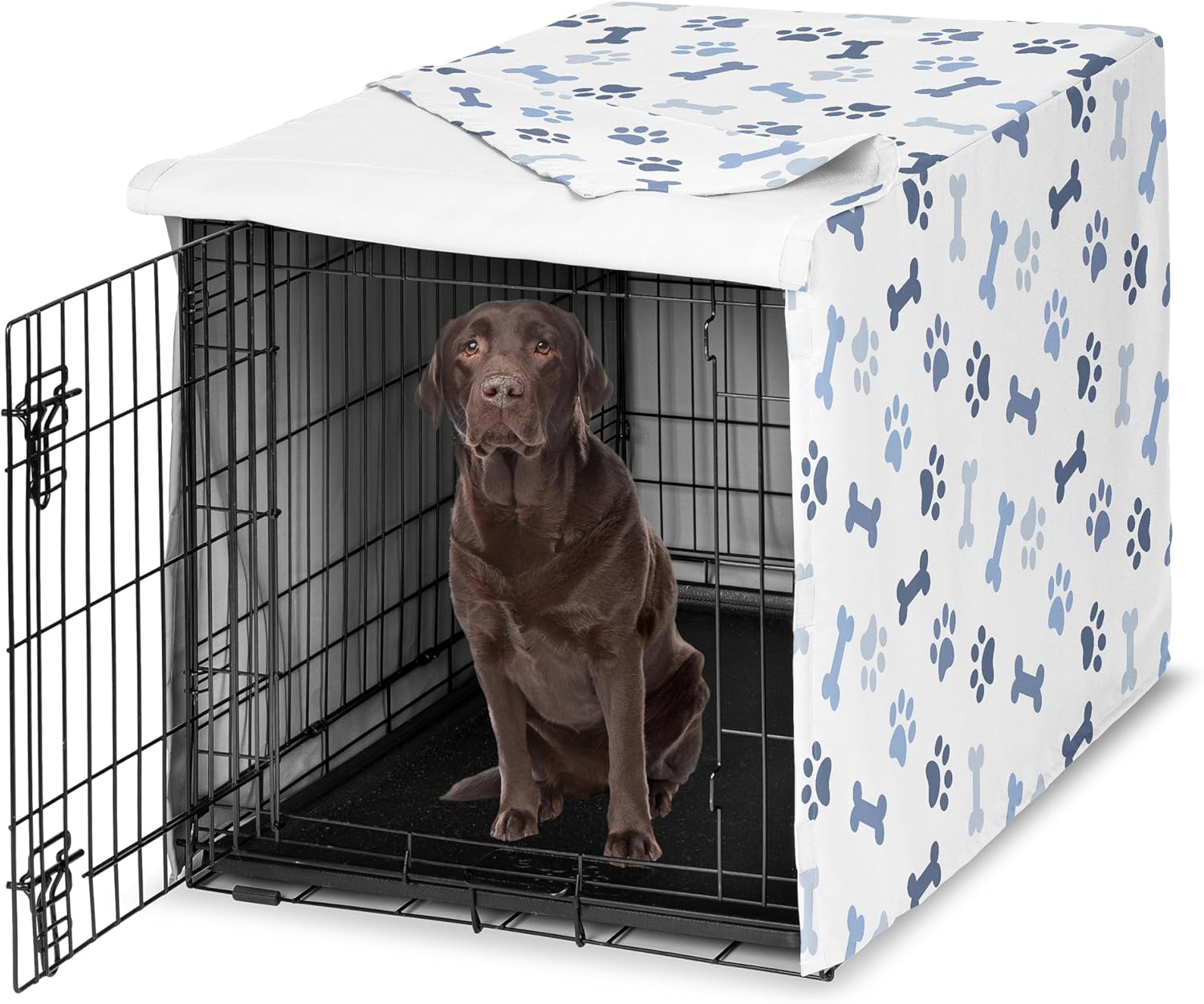 Stylish dog cage cover for cozy pet den