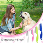 Owner using Nuogo grooming tool on cat fur