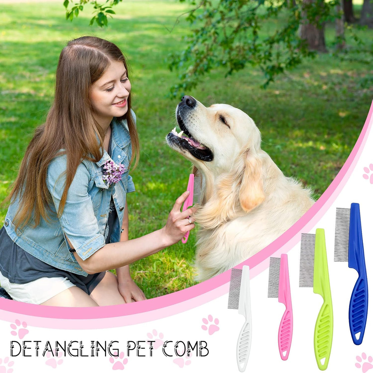 Owner using Nuogo grooming tool on cat fur
