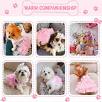 TAPBULL small dog dress pullover neck design illustration for easy wear