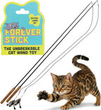 Forever Stick - The Unbreakable Cat Wand Toy, Durable Cat Toy Wand, Extra Long Cat String Toy, Cat Fishing Pole Toy for Bored Indoor Adult Cats, Cat Stick Toy, Cat Feather Wand, Cat Teaser Wand - Image 12