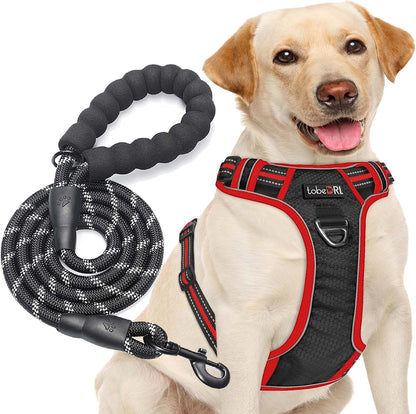 tobeDRI No Pull Dog Harness Adjustable Reflective Oxford Easy Control Medium Large Dog Harness with A Free Heavy Duty 5ft Dog Leash - Image 8