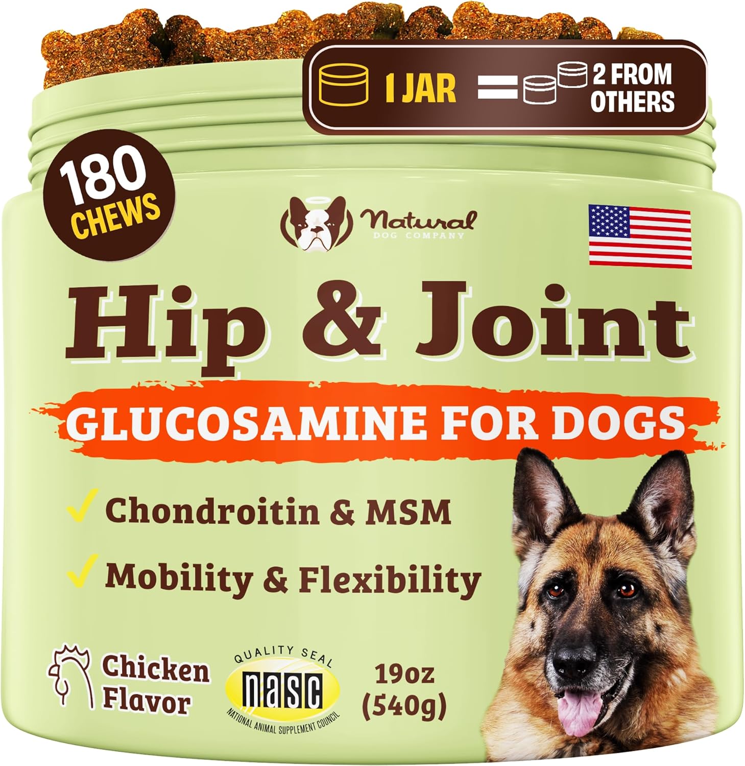 Natural Dog Company Liquid Glucosamine Hip & Joint Oil for Dogs, 16 oz, Extra Strength Cartilage & Joint Support, Helps Mobility and Eases Occasional Stiffness, Dog Vitamins & Supplements - Image 10