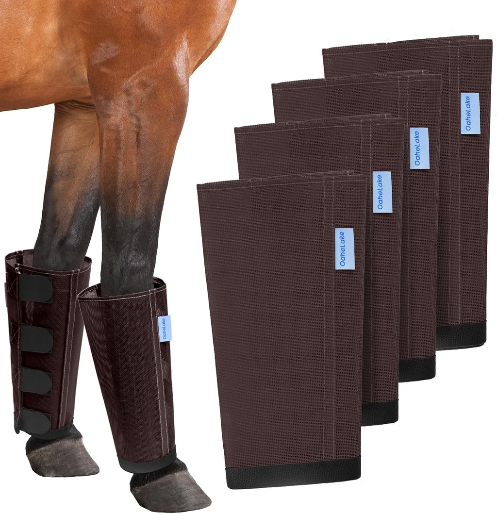 Four piece set of protective horse fly boots from USA