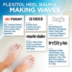 Flexitol heel balm four ounce tube side view showing ingredients list