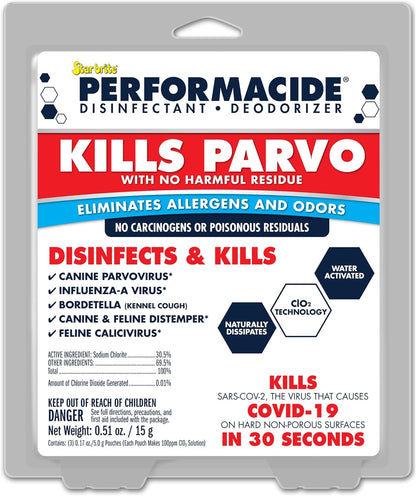 Performacide imported premium pet surface cleaner and deodorizer kit overview