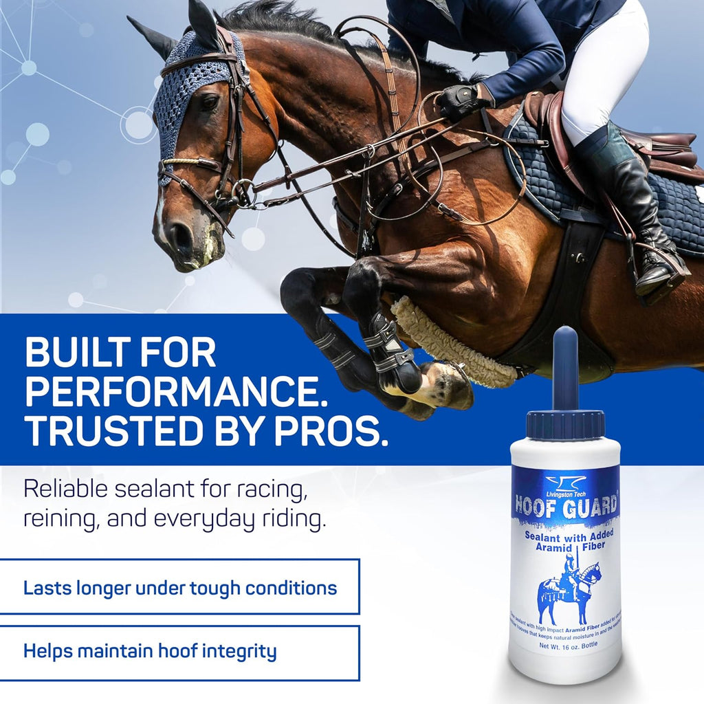 Livingston Tech horse hoof care product side packaging details