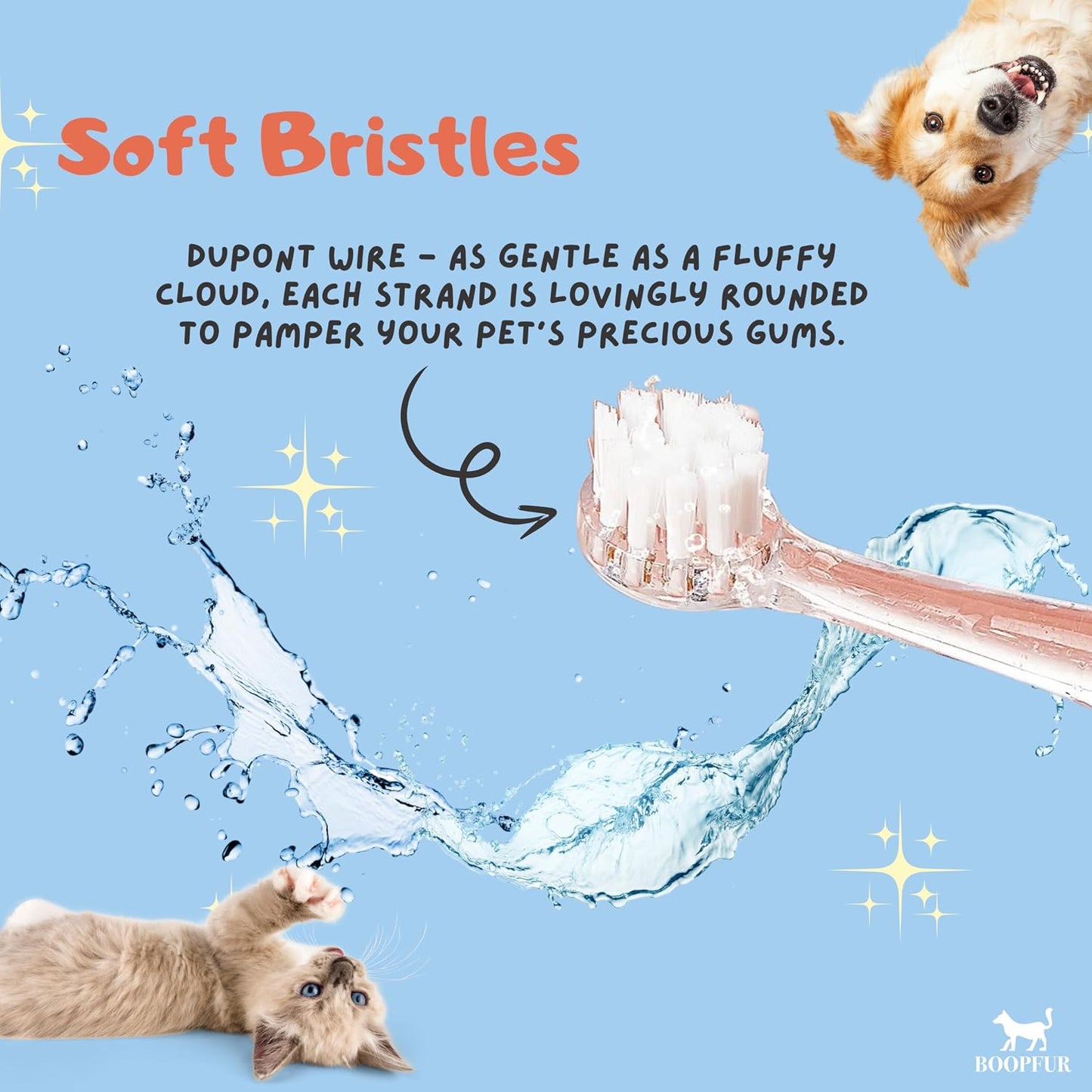 Generic pet toothbrush handle and battery compartment