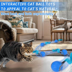 Baborui automatic cat enrichment ball on floor
