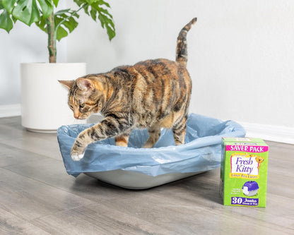Imported USA feline waste disposal bags with ties