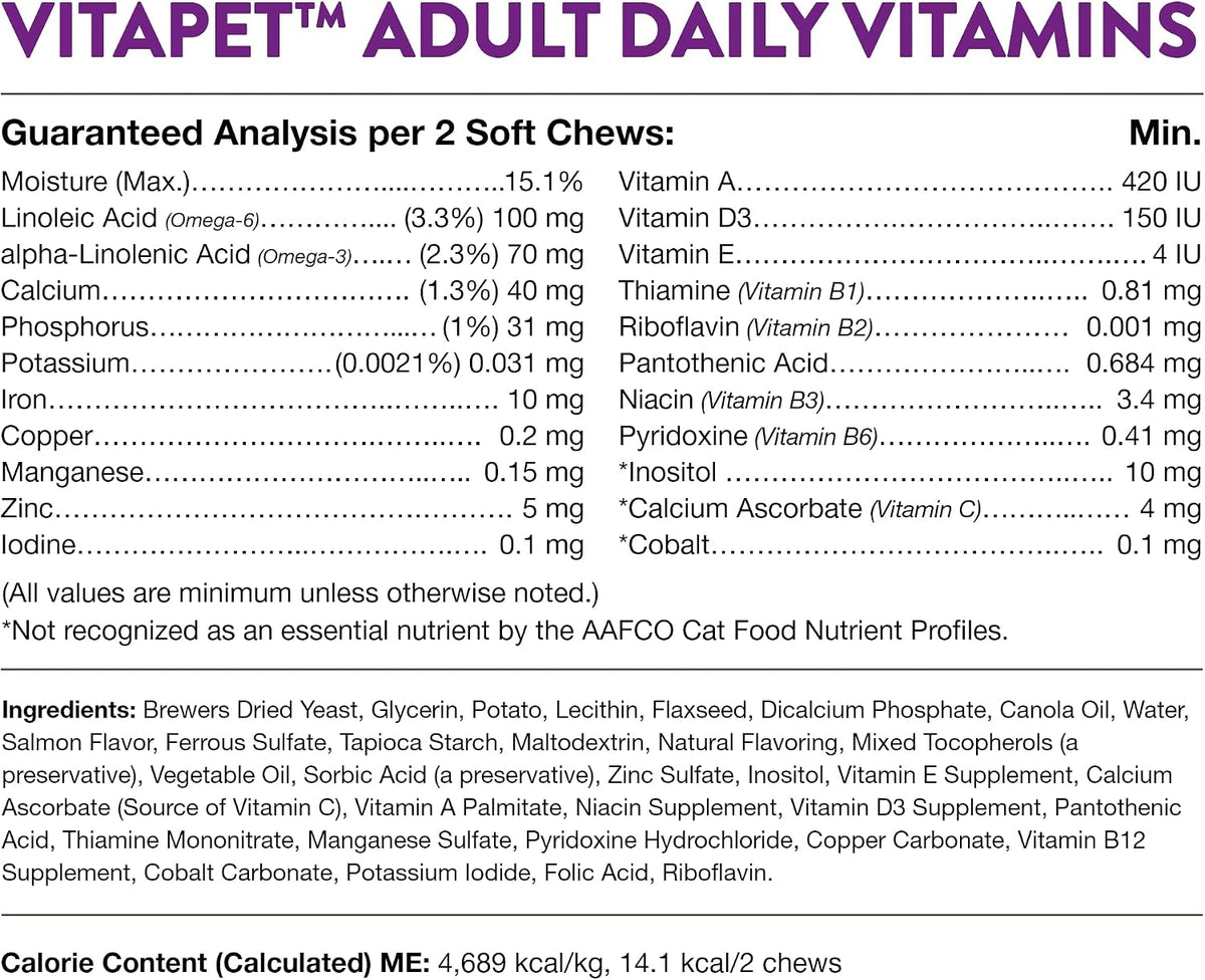 NaturVet vitapet senior cat supplement 60 count jar close up