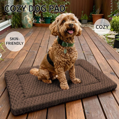 Fogkiss dog crate pad folded for travel convenience