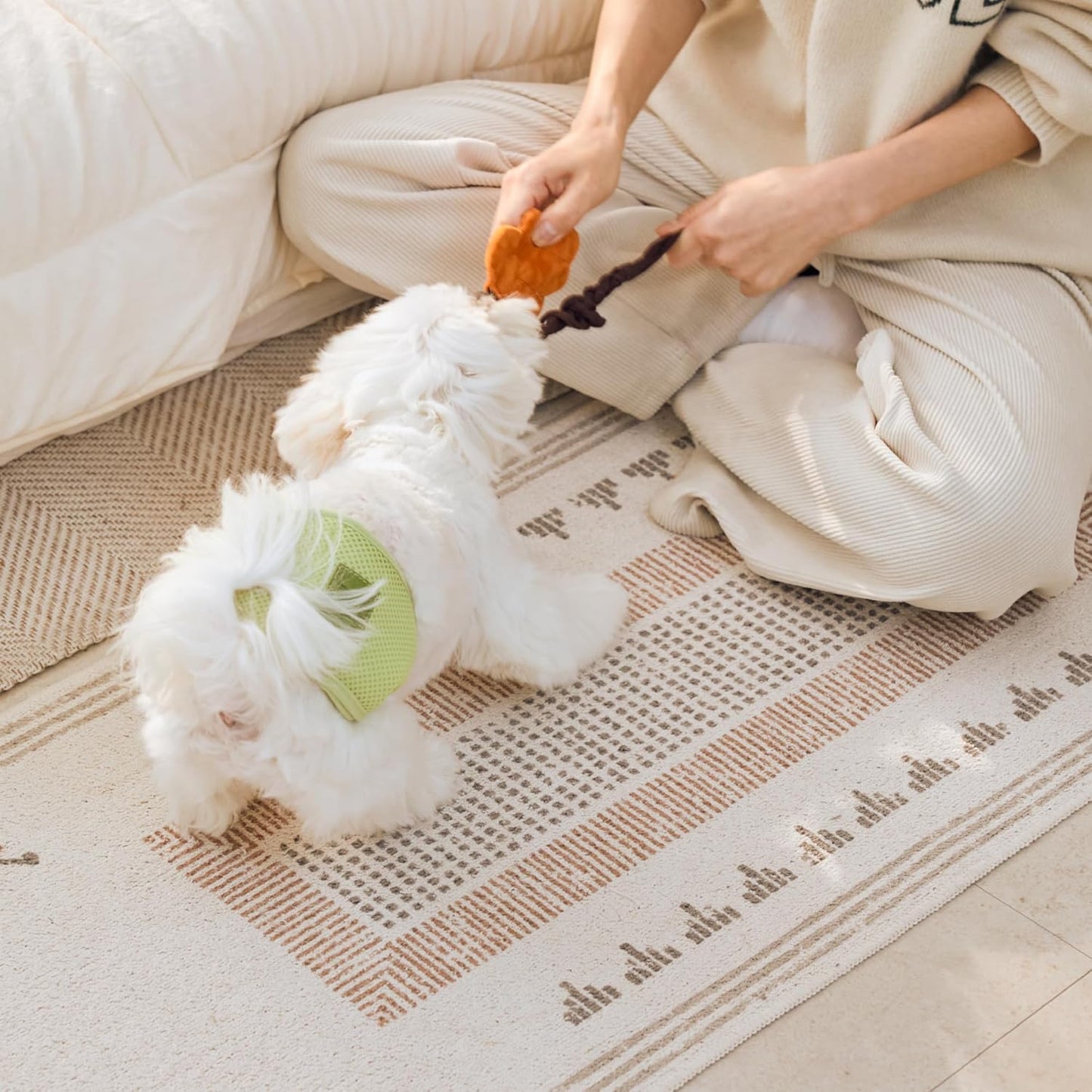 WickedPup disposable liner pack contents spread out showing thin stackable travel friendly design