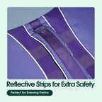 Premium ripstop material pet swim gear with quick release belly buckles.