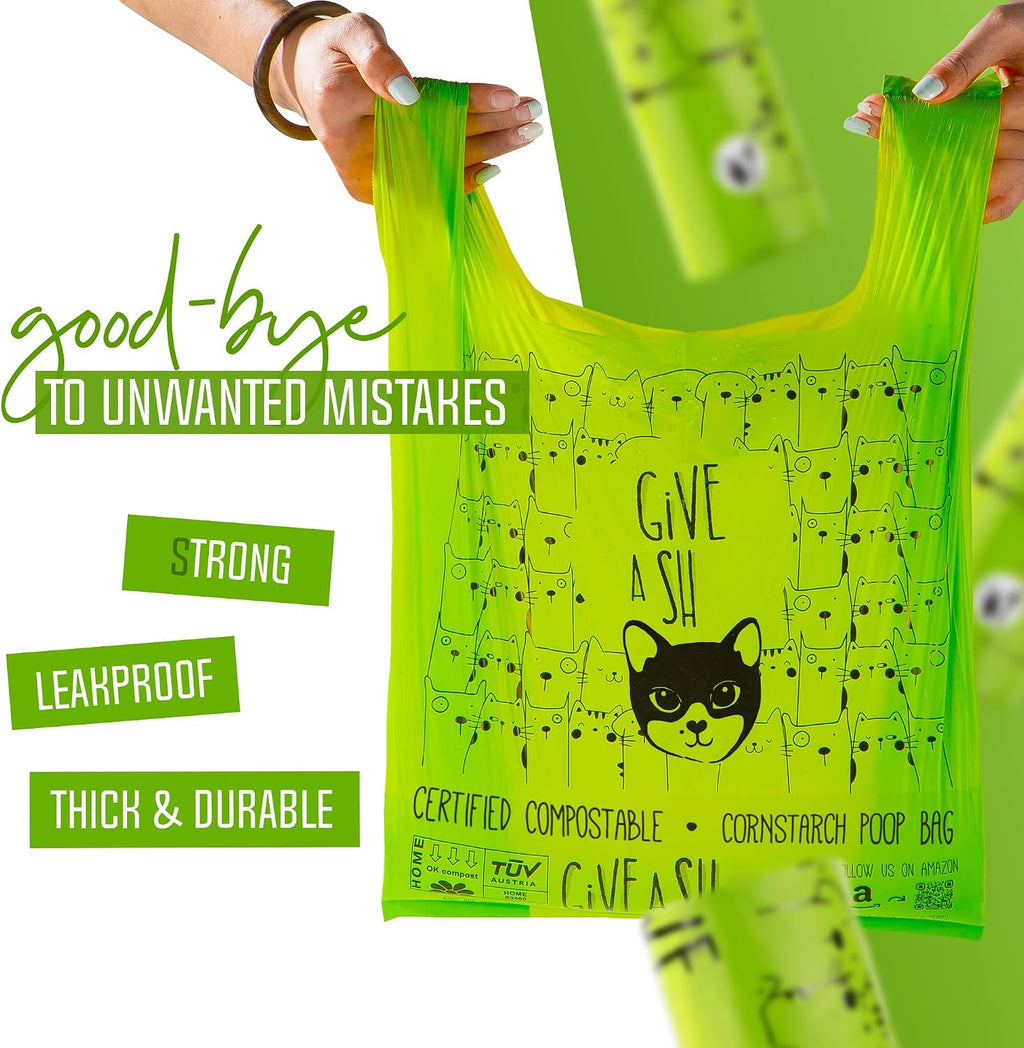 Durable 18 micron thickness compostable litter bags