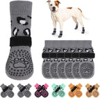 KOOLTAIL Anti Slip Dog Socks to Prevent Licking Paws and Slipping, Extra-Thick Grip Pet Boots & Paw Protectors, Winter Warm Puppy Shoes Booties for Hardwood Floors Small Medium Large Senior Dogs,SM - Image 12
