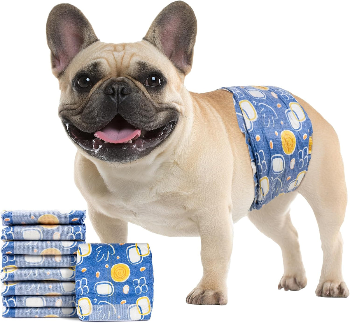 MICOOYO Male Dog Diapers, Disposable Male Dog Wraps with Wetness Indicator, Super Absorbent | Leak Proof Doggie Diapers for Incontinence, Marking, Puppy Training, S, 12-19-inch Waist, 20 Counts - Image 10