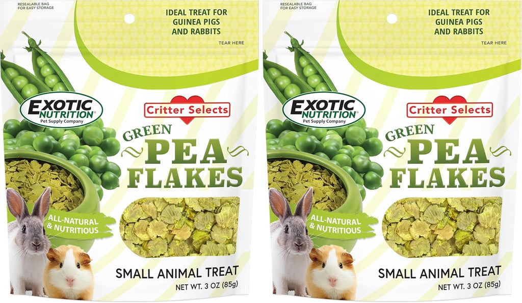 Exotic Nutrition Green Pea Flakes (1 lb.) - Healthy Natural Dried Vegetable Treat - for Rabbits, Guinea Pigs, Hamsters, Chinchillas & Other Small Pets - Image 10