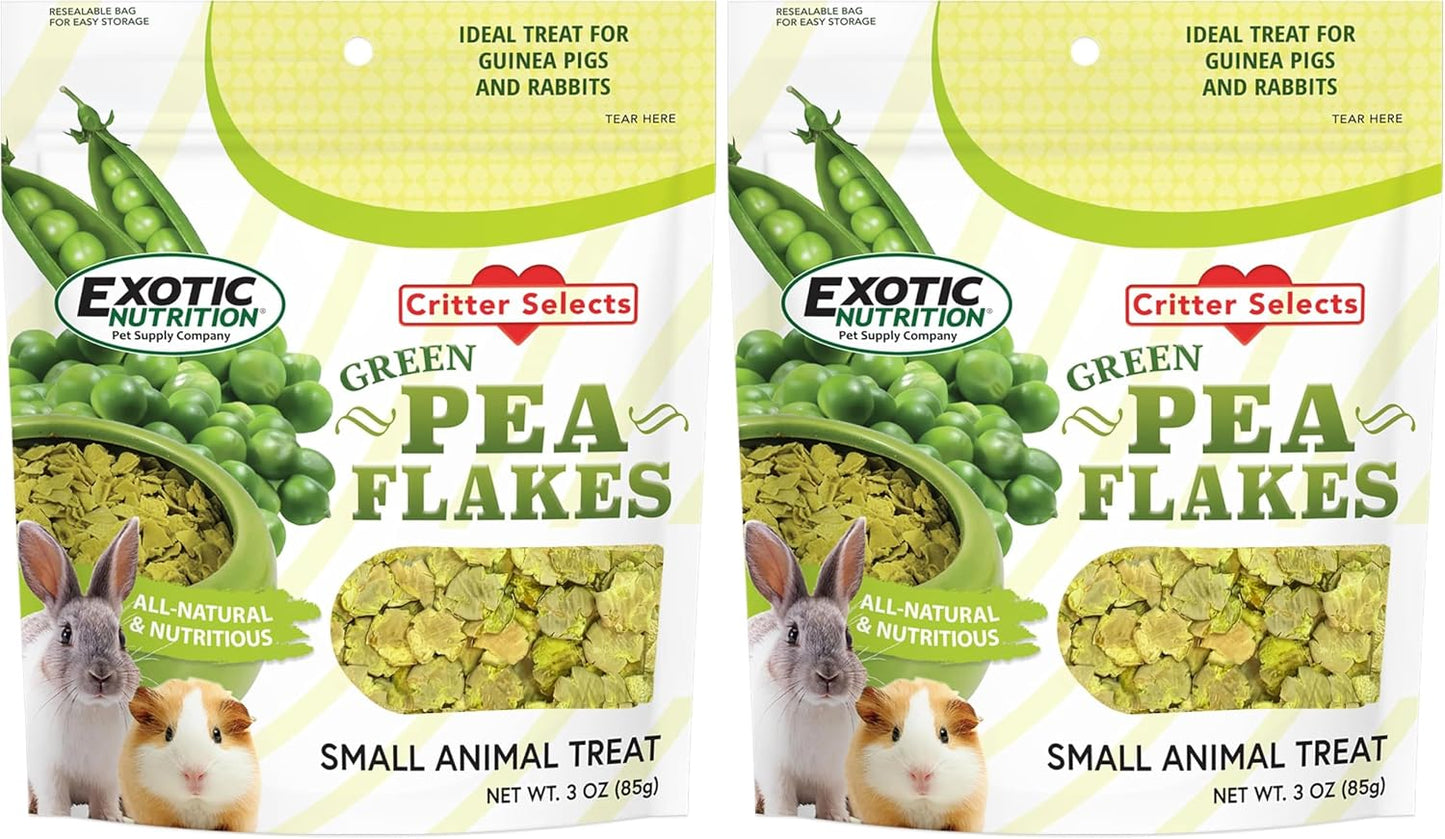 Exotic Nutrition Green Pea Flakes (1 lb.) - Healthy Natural Dried Vegetable Treat - for Rabbits, Guinea Pigs, Hamsters, Chinchillas & Other Small Pets - Image 10