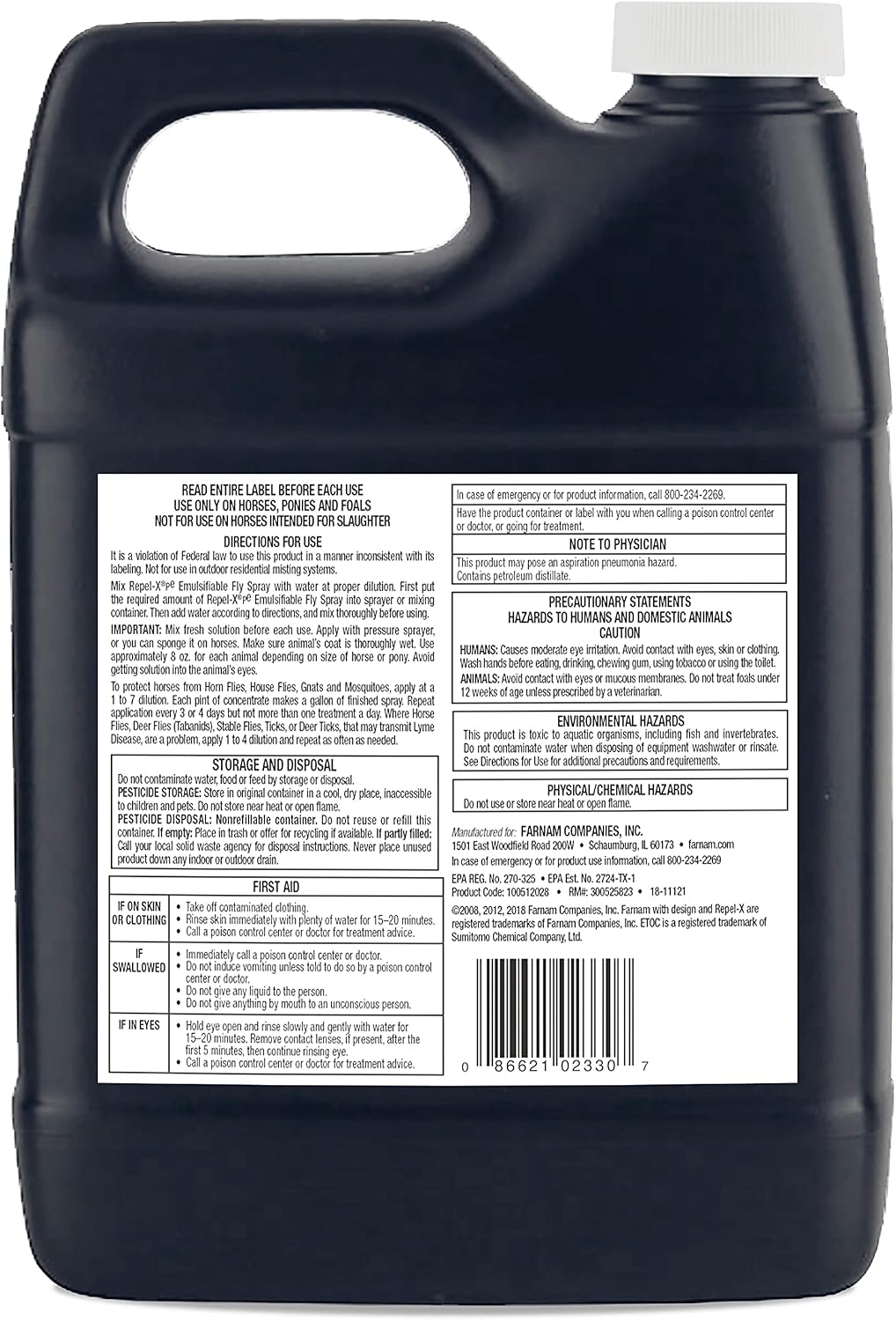 Farnam Repel-X pe Fly Spray Concentrate for Horses & Dogs - Horse Fly Spray & Insect Repellent for Mosquitoes, Ticks & Gnats - 32 oz Concentrate Makes 8 Quarts - Image 9