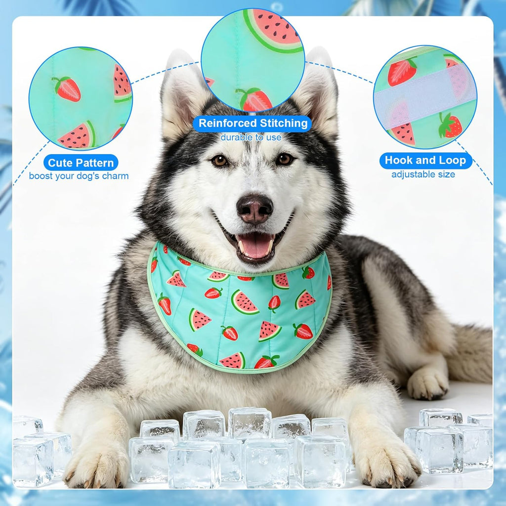 Side view of adjustable pet cooling collar