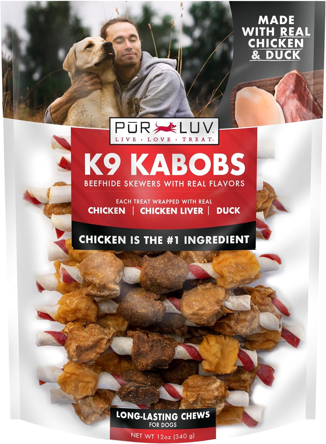Pur Luv Chicken Wrapped Sweet Potato Dog Treats, Rawhide Free Jerky Wraps, Made with Real Chicken, 16 Oz, Healthy, Easily Digestible, Long Lasting, High Protein Treat, Satisfies Dog's Urge to Chew - Image 11