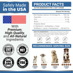 EPA and DHA fatty acid soft chews for dogs allergy care.