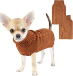 Viunimo solid puppy sweater cozy winter pet clothing blue