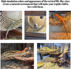 PINVNBY natural seagrass lizard lounger hanging in enclosure