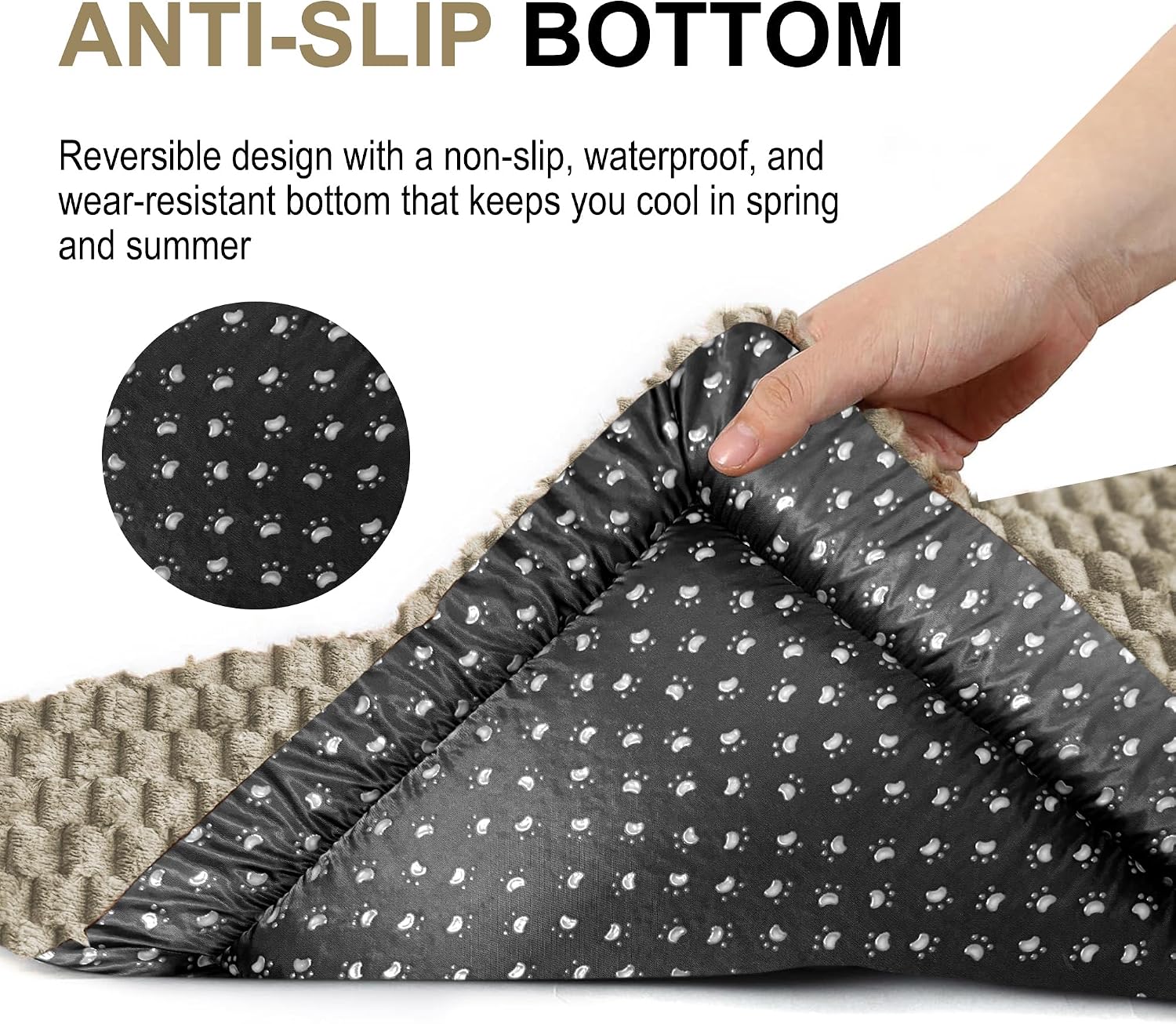Folded portable dog mat for travel