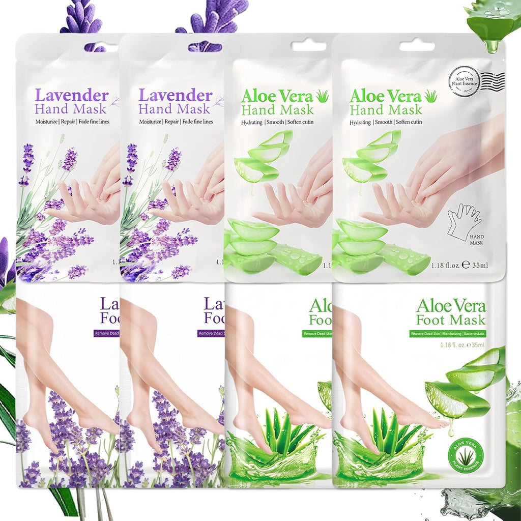 Asmaysa hand and feet moisturizing mask set front packaging view