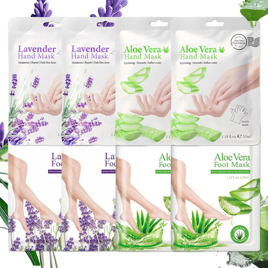 Virellay Asmaysa hand and feet moisturizing mask set front view