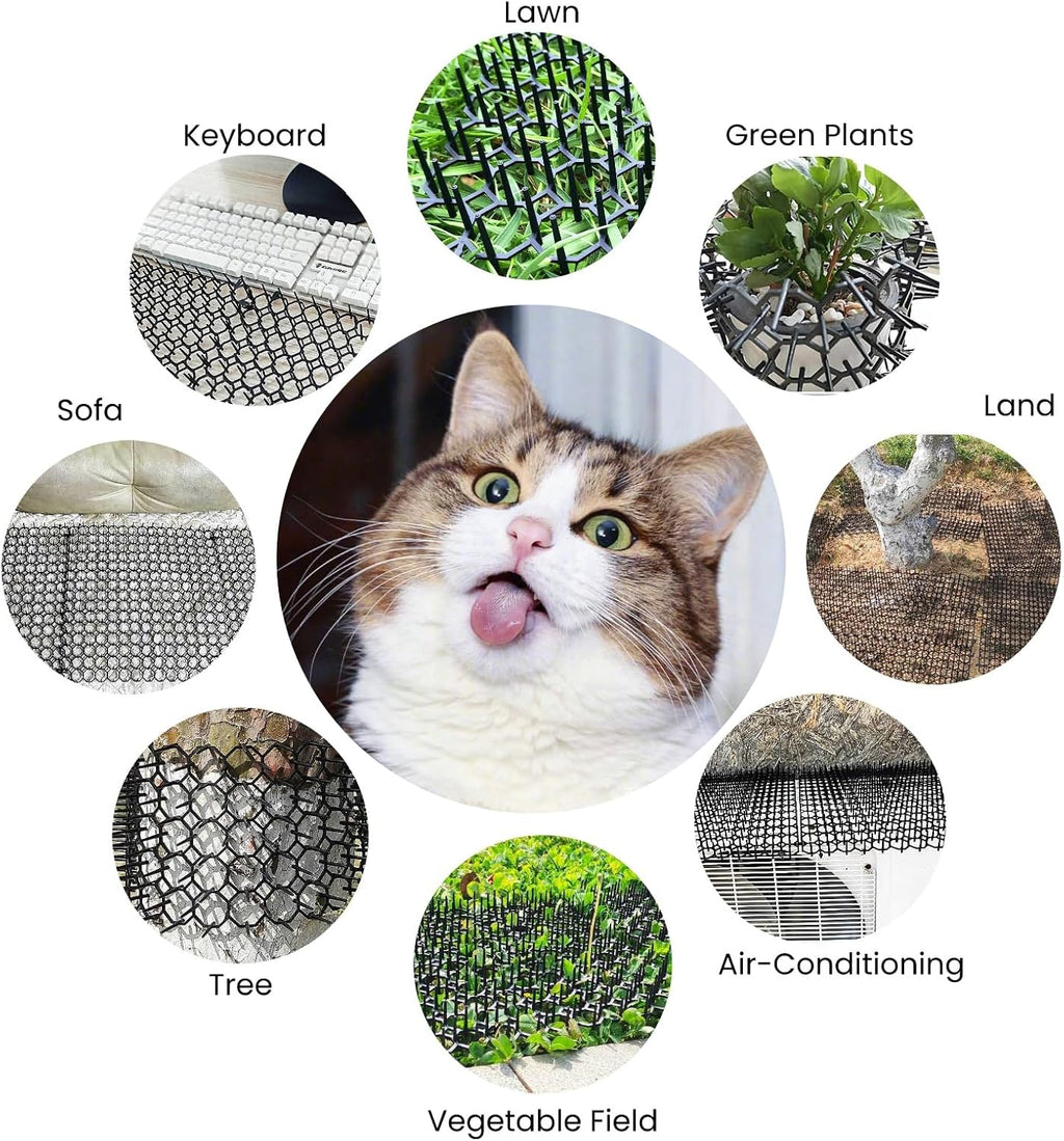 Human-safe plastic spikes for pet training