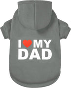 Dog Sweater Dog Hoodie Cold Weather Coat Hooded Sweatshirt for Puppies,Cats, Small Medium Large Dogs (Black (I Love My Dad), Large/X-Large) - Image 9