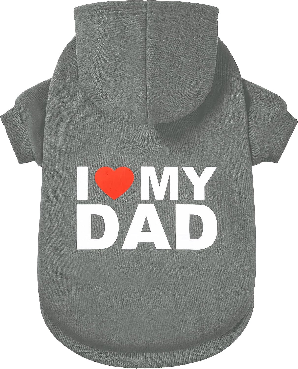 Dog Sweater Dog Hoodie Cold Weather Coat Hooded Sweatshirt for Puppies,Cats, Small Medium Large Dogs (Black (I Love My Dad), Large/X-Large) - Image 9