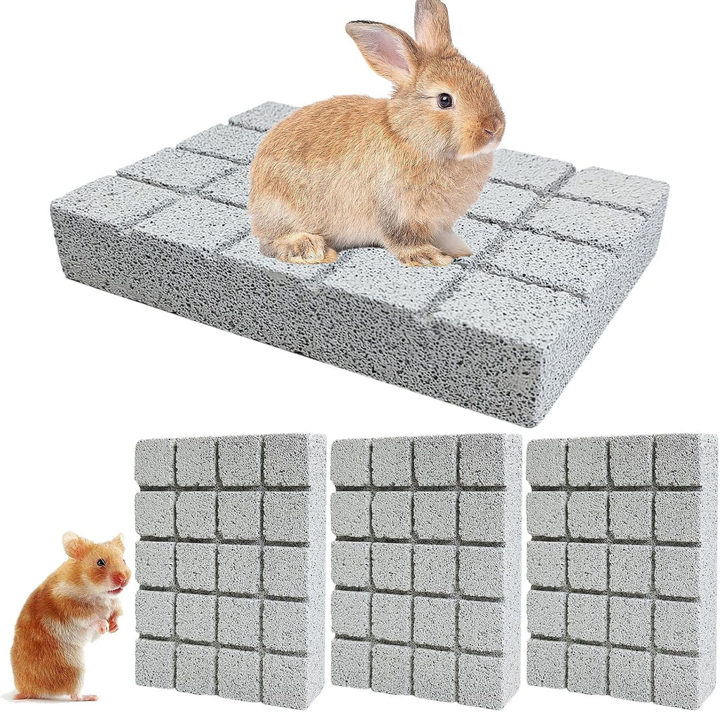 Hamiledyi 2PCS Rabbit Scratching Pads Bunny Lava Grinding Claw Pads Small Animal Foot Pads Hamster Scratch Board Chew Toys for Gerbil Chinchilla Hedgehog Guinea Pig Cage Accessories - Image 10