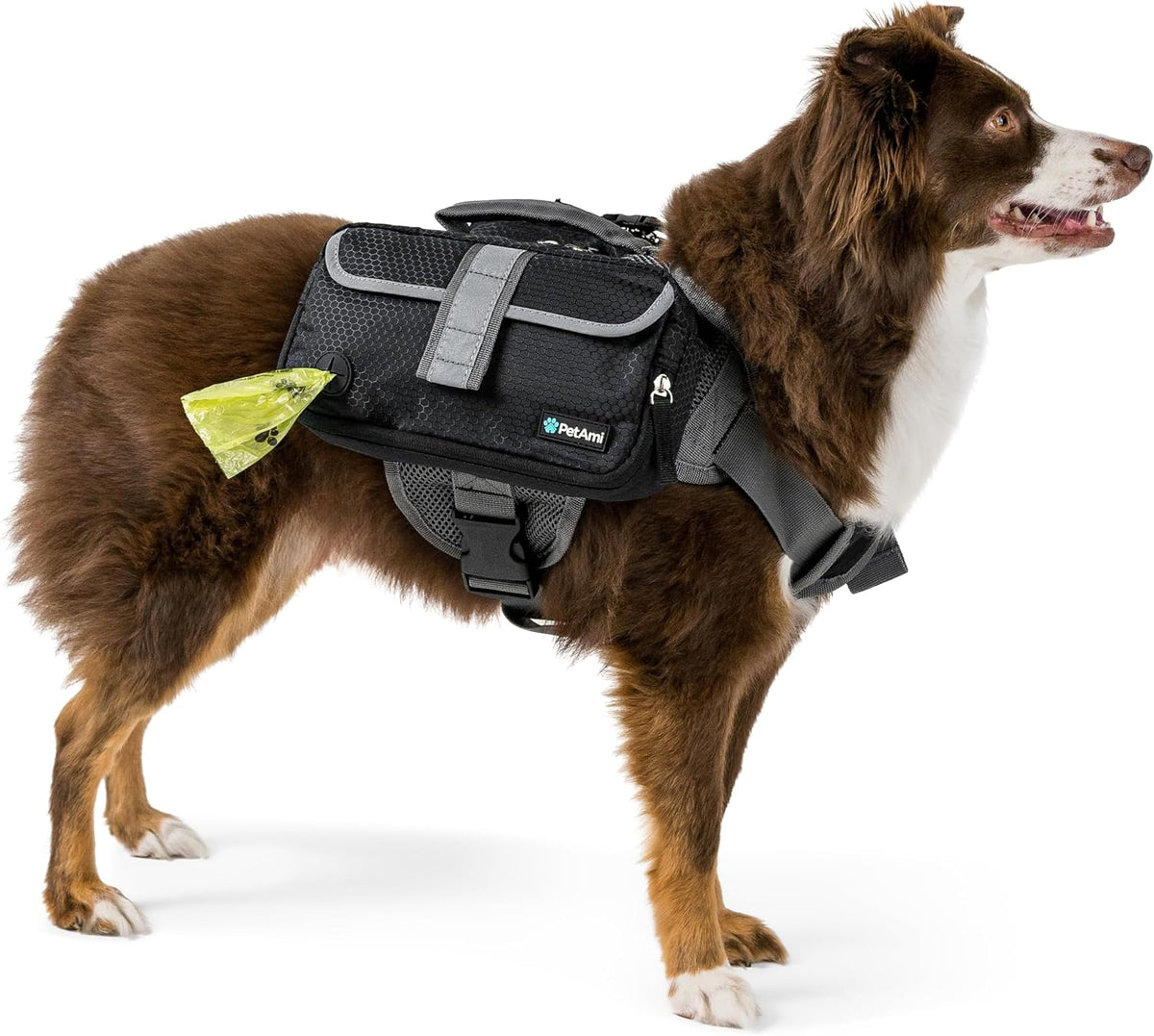 PetAmi Dog Backpack for Medium & Large Dogs, Saddle Bag for Dogs to Wear for Hiking, Pet Backpack Harness Dog Pack with Reflective Side Pockets for Walking Running - Image 13