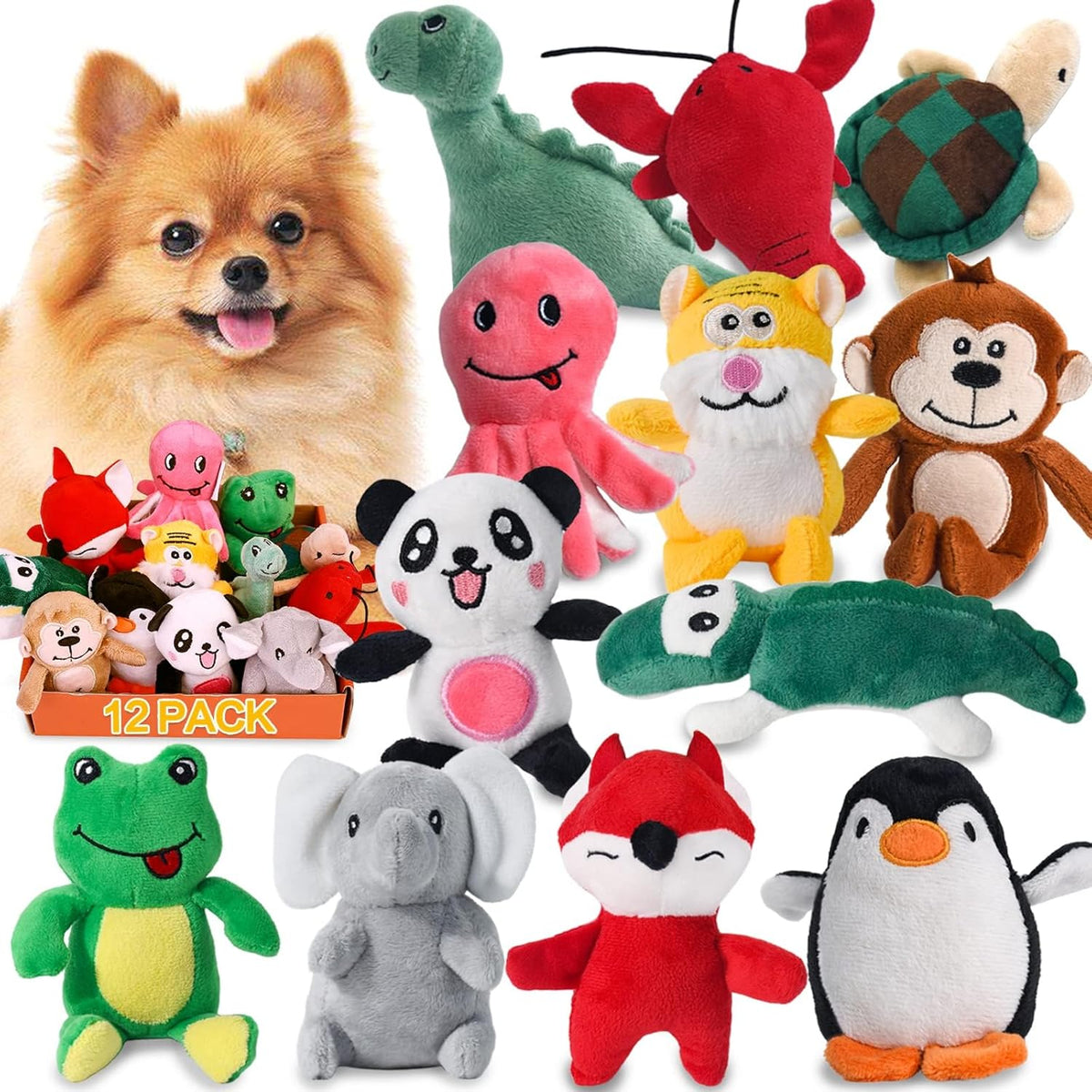 LEGEND SANDY Tough Dog Toys, Stuffed Chew Large Dog Toys to Keep Them Busy, Interactive Squeaky Tug of War Doggie Toy, Crinkle Blue Octopus - Image 11