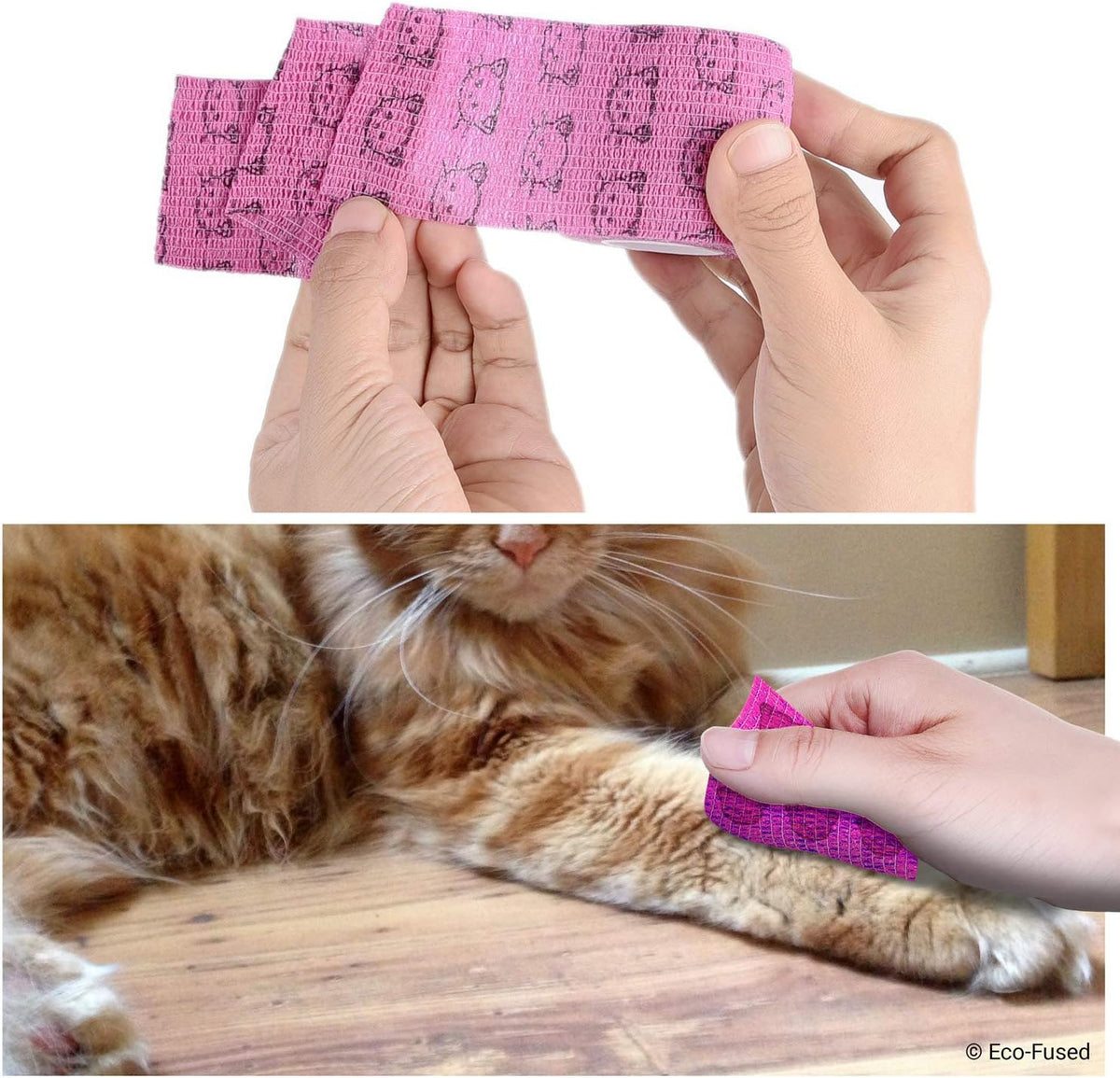 Pack of six self adhesive dog and cat bandages