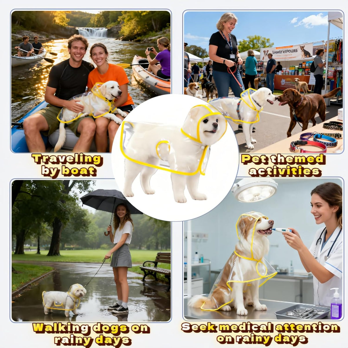 RyanDesign transparent dog apparel showing breathable air mesh lining
