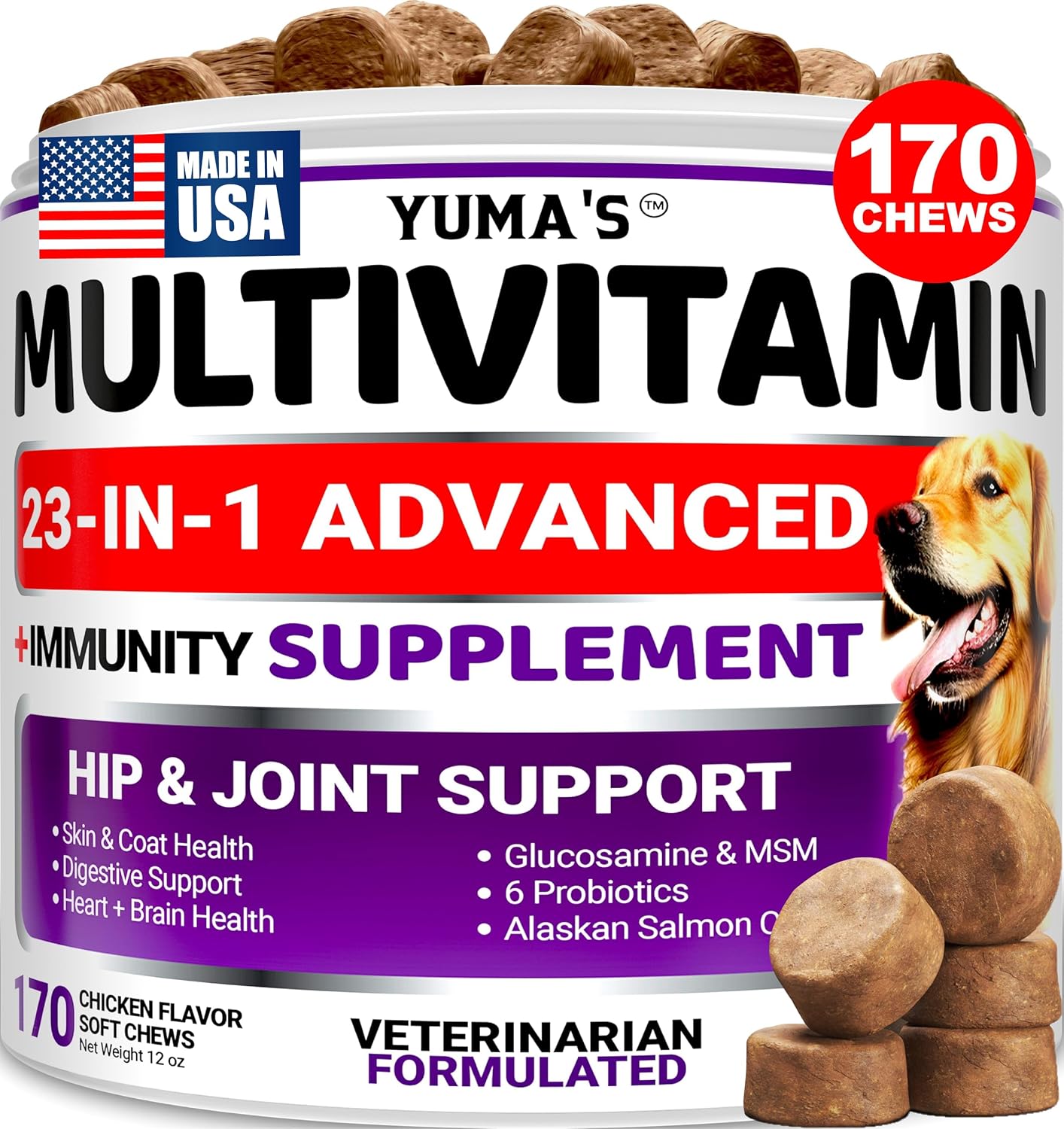 Cat Multivitamin Chews - Cat Vitamins and Supplements - Taurine & Lysine for Cats - Omega-3, Glucosamine, Cranberry - Skin & Coat, Hip & Joint Support - Immune Health, Skin, Heart, Digestion - Image 12