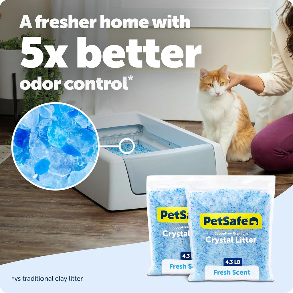 PetSafe blue crystal cat litter bags two pack