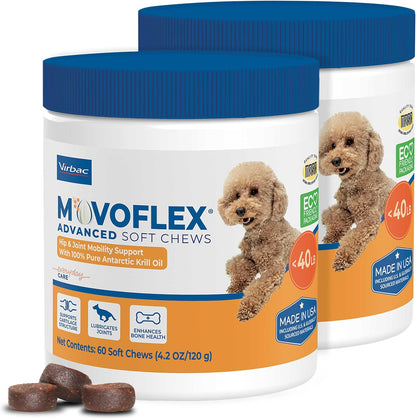 MOVOFLEX Advanced Soft Chews Hip and Joint Support Supplement for Medium Dogs - 60 Count by Virbac - Image 9