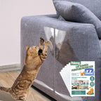 Anti-Cat Scratch Furniture Protector-12-Pack -Single-Sided, Heavy-Duty Self-Adhesive Tape, No-Residue for Couch, Doors & Walls - with 52 Twist Pins - Image 11