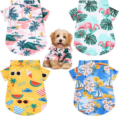 Group of 4 Weewooday puppy shirts for summer