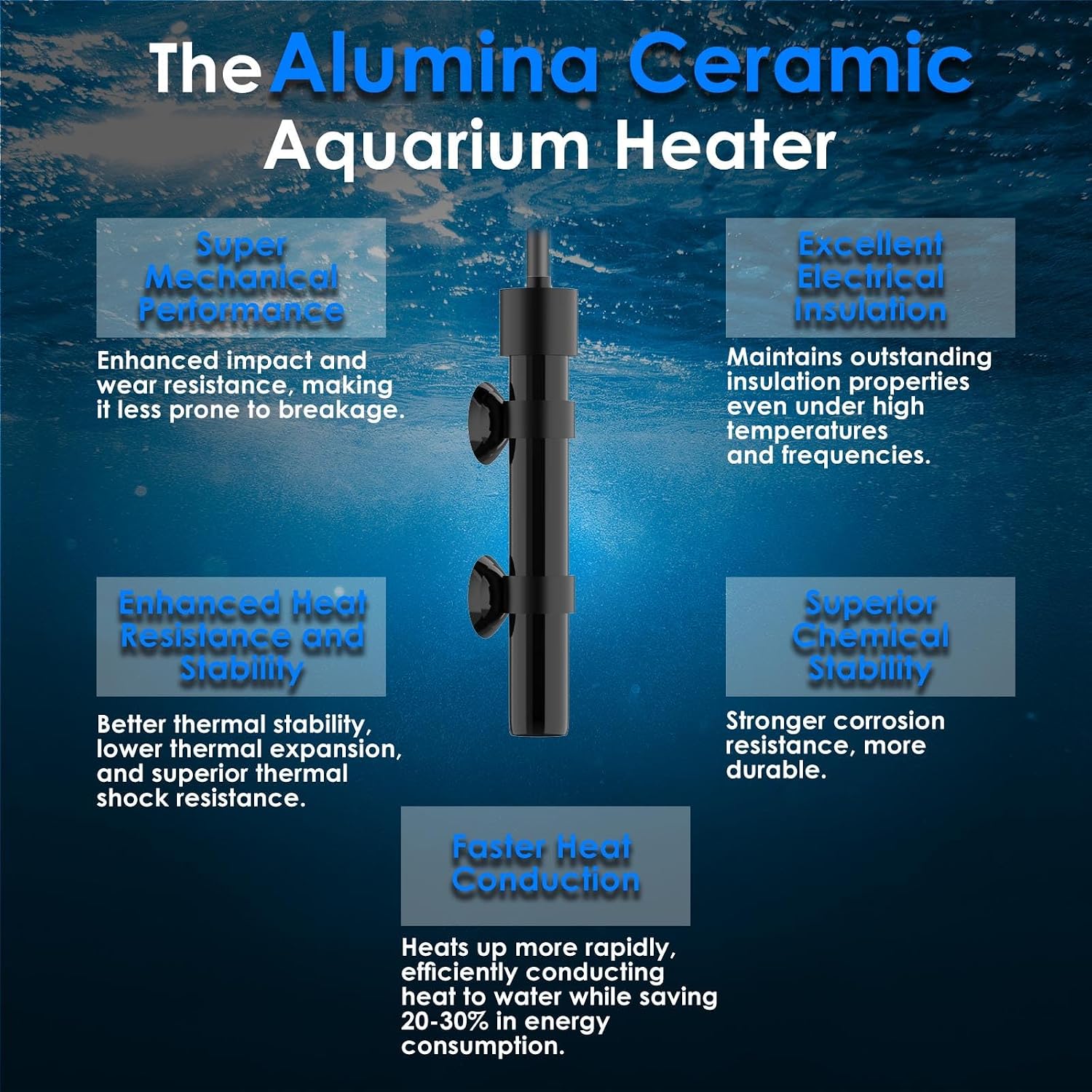 VCRAZE mini heater installed in small betta fish tank