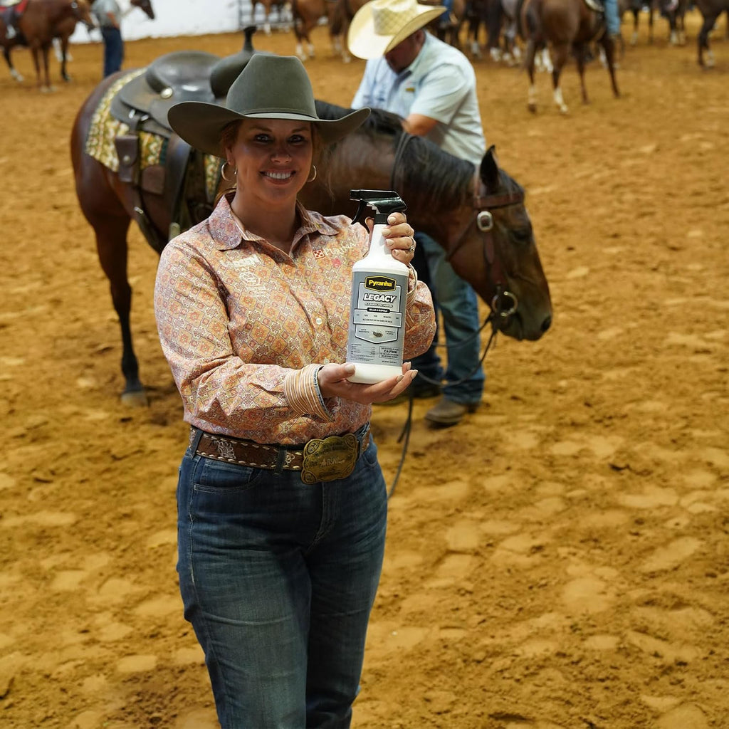 Authentic USA imported Pyranha horse grooming supply packaging